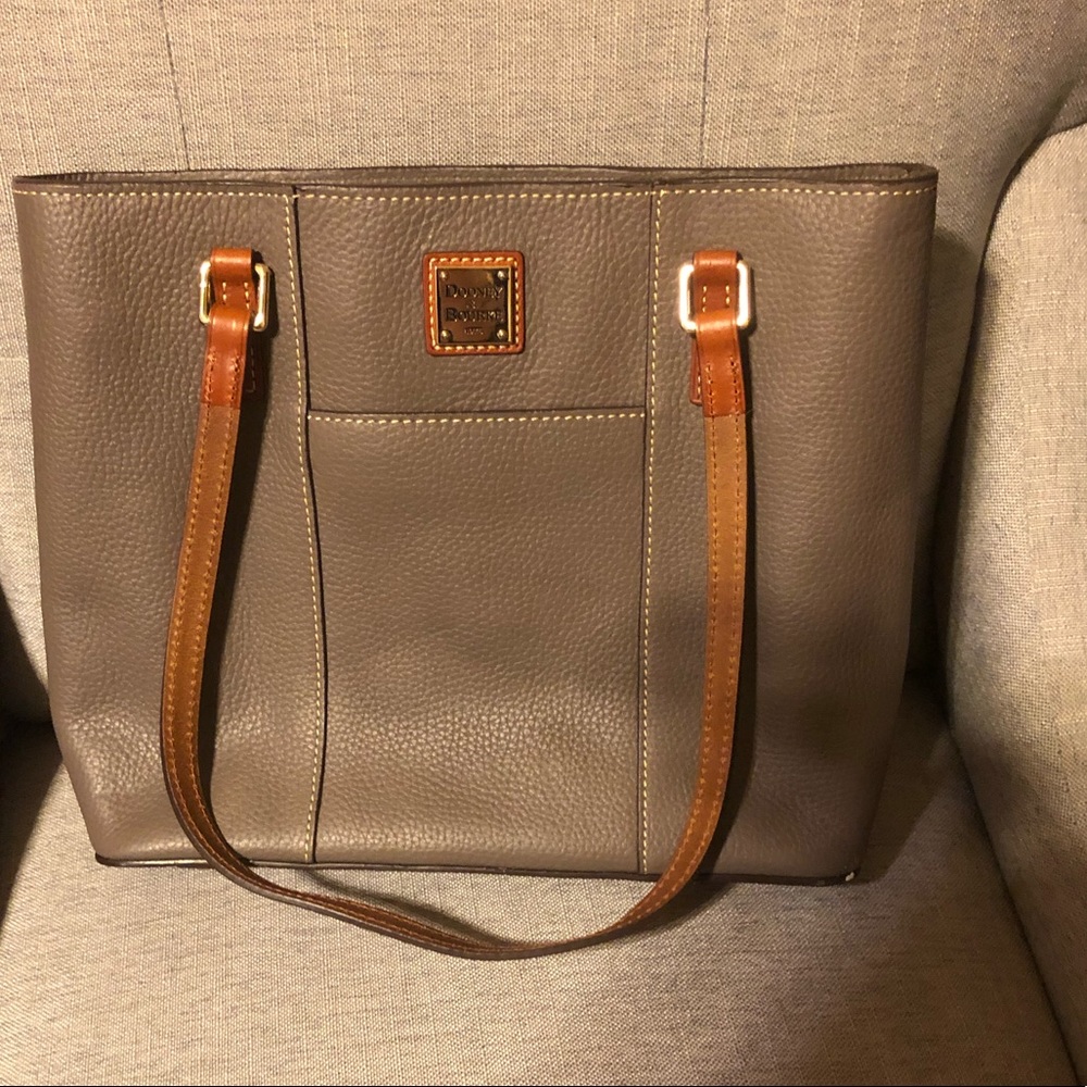 Dooney and Bourke tote. Elephant color.